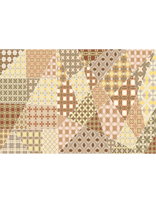 Vinylteppich - 100x150 cm - Antyczny patchwork