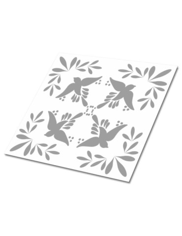 Selbstklebende Vinylfliese 30x30 cm - Ptaki