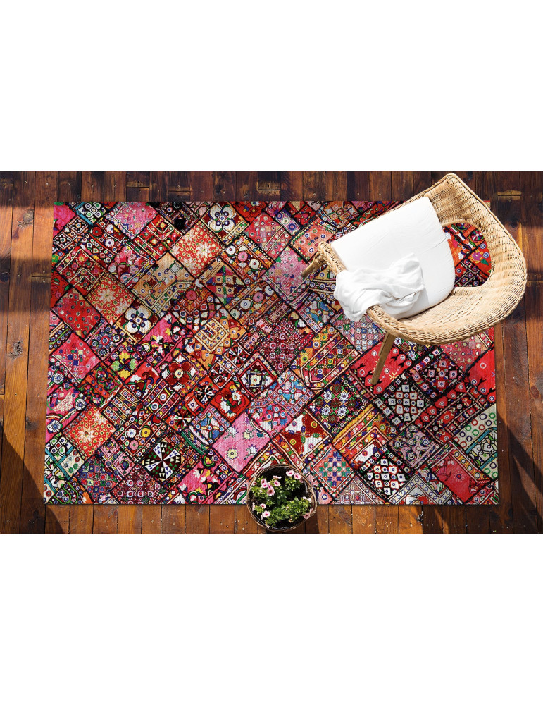 Vinylteppich - 60x90 cm - Patchwork mozaika