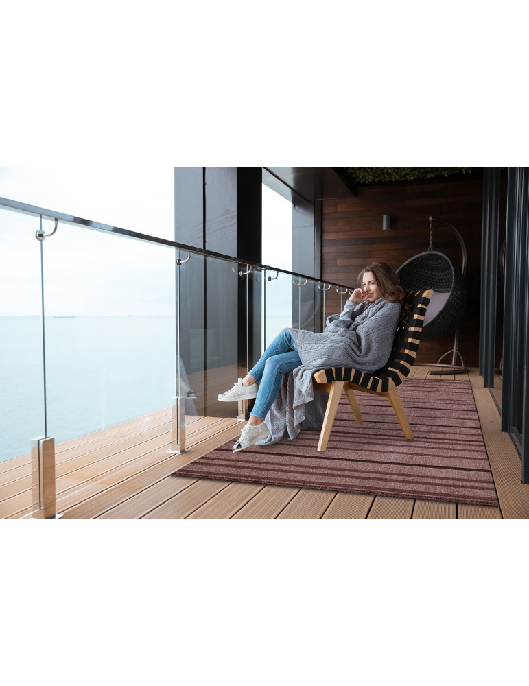 Vinylteppich - 60x90 cm - Br¹zowe pasy