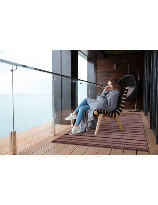 Vinylteppich - 60x90 cm - Br¹zowe pasy