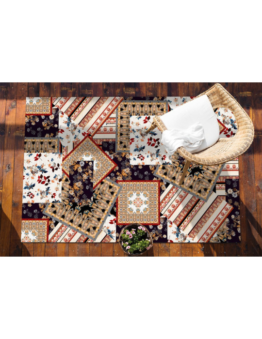 Vinylteppich - 60x90 cm - Chaotyczny patchwork