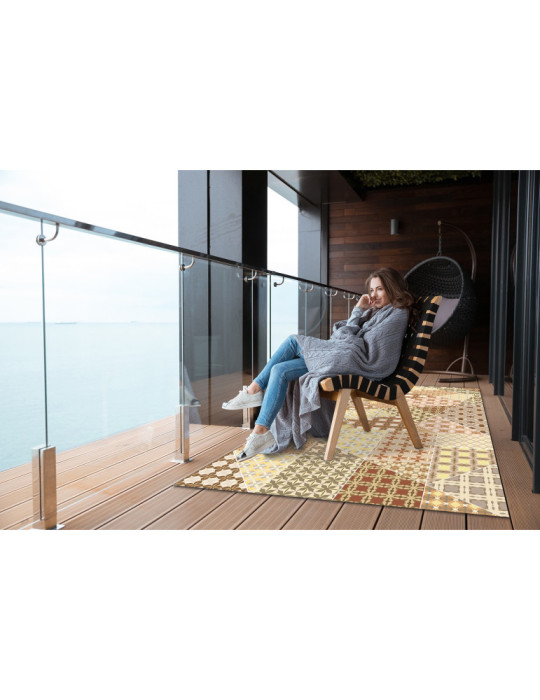 Vinylteppich - 60x90 cm - Antyczny patchwork
