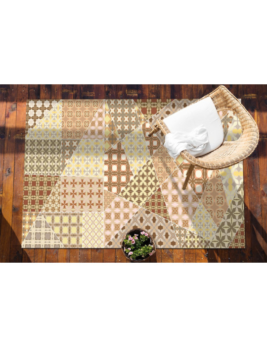 Vinylteppich - 60x90 cm - Antyczny patchwork