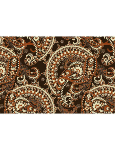 Vinylteppich - 140x210 cm - Paisley retro 2