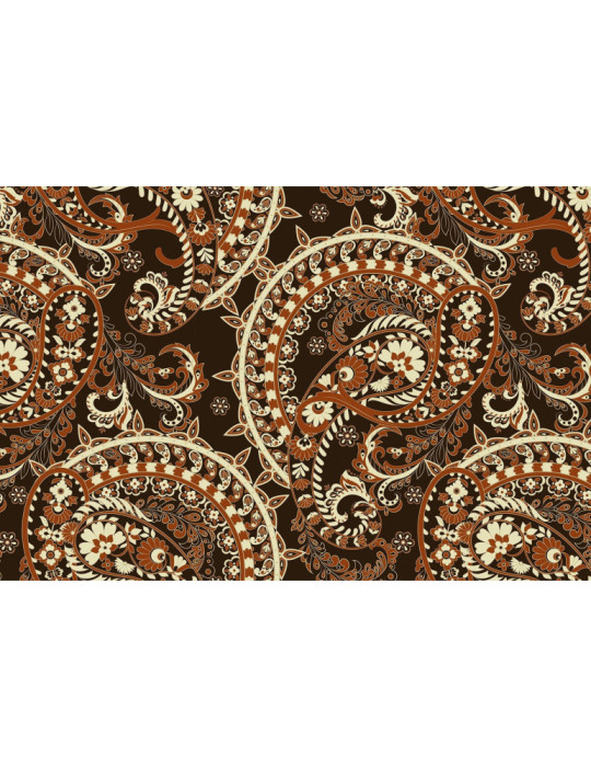 Vinylteppich - 140x210 cm - Paisley retro