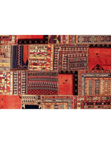 Vinylteppich - 60x90 cm - Patchwork abstrakcja 2