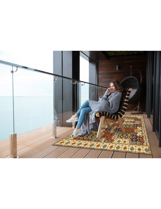 Vinylteppich - 60x90 cm - Geometryczny patchwork