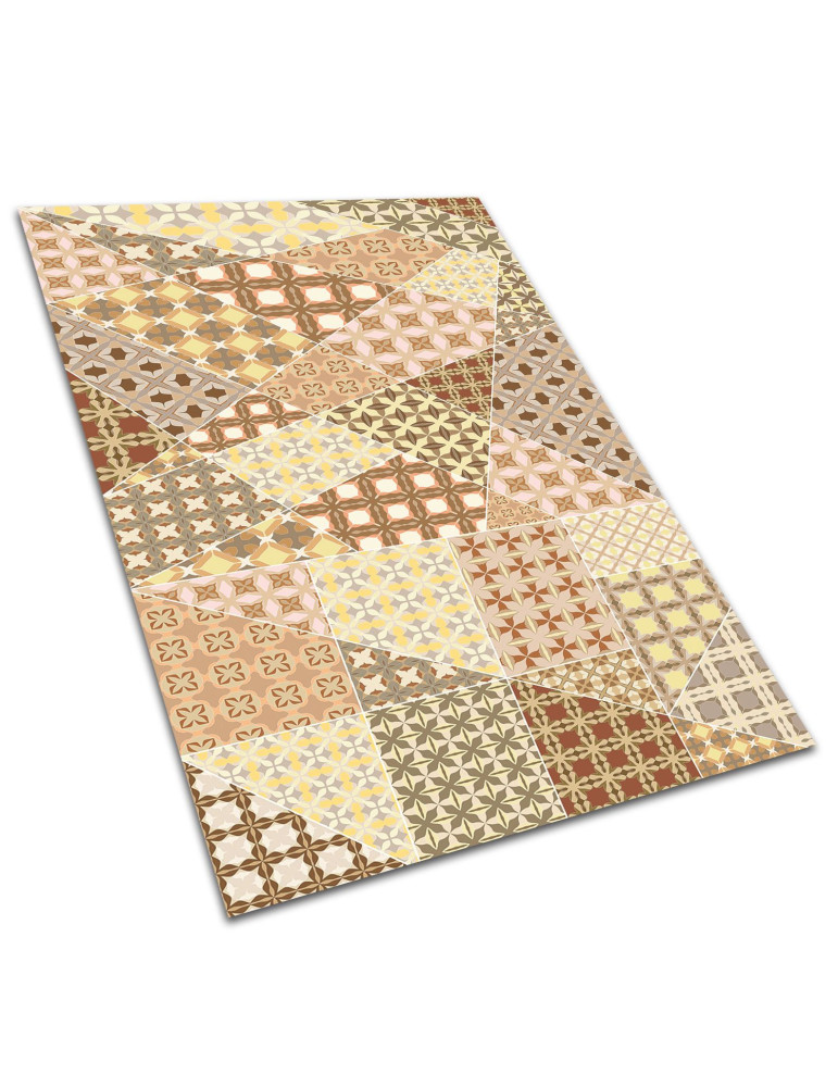 Vinylteppich - 120x180 cm - Antyczny patchwork