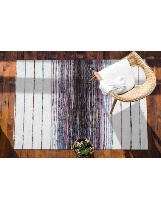 Vinylteppich - 100x150 cm - Kolorowe paski