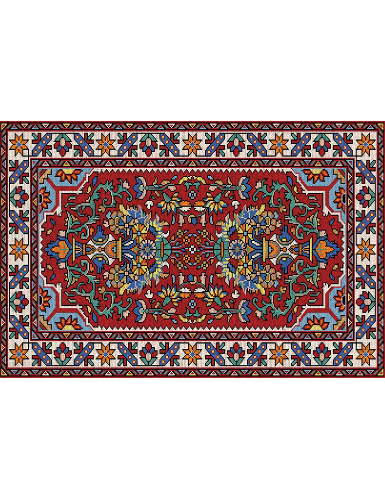 Vinylteppich - 100x150 cm - Retro perski styl